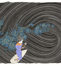 Kris Goto Poke Bowl,  11”x14” Matted Art Print