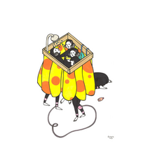 Kris Goto Post Sesh, 11”x14” Matted Art Print