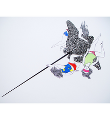 Kris Goto Ray Snuggle, 11”x14” Matted Art Print