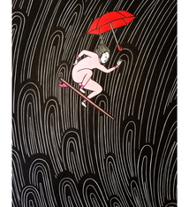 Kris Goto The Fall, 11”x14” Matted Art Print