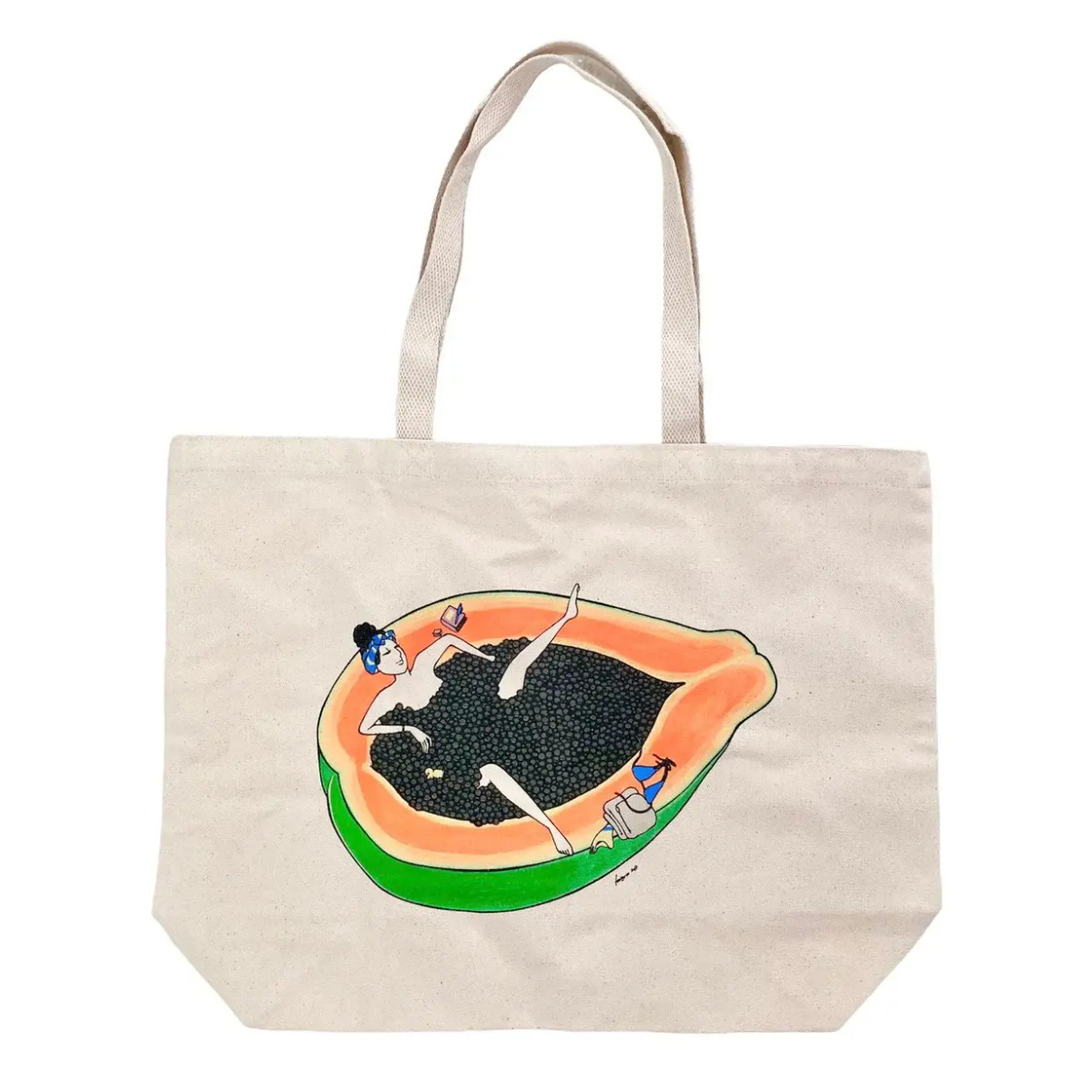 Kris Goto TOTE - PAPAYA TIME
