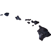 Scott Green HAWAIIAN ISLAND CHAIN, LARGE-ALUMINUM WALL HANGING