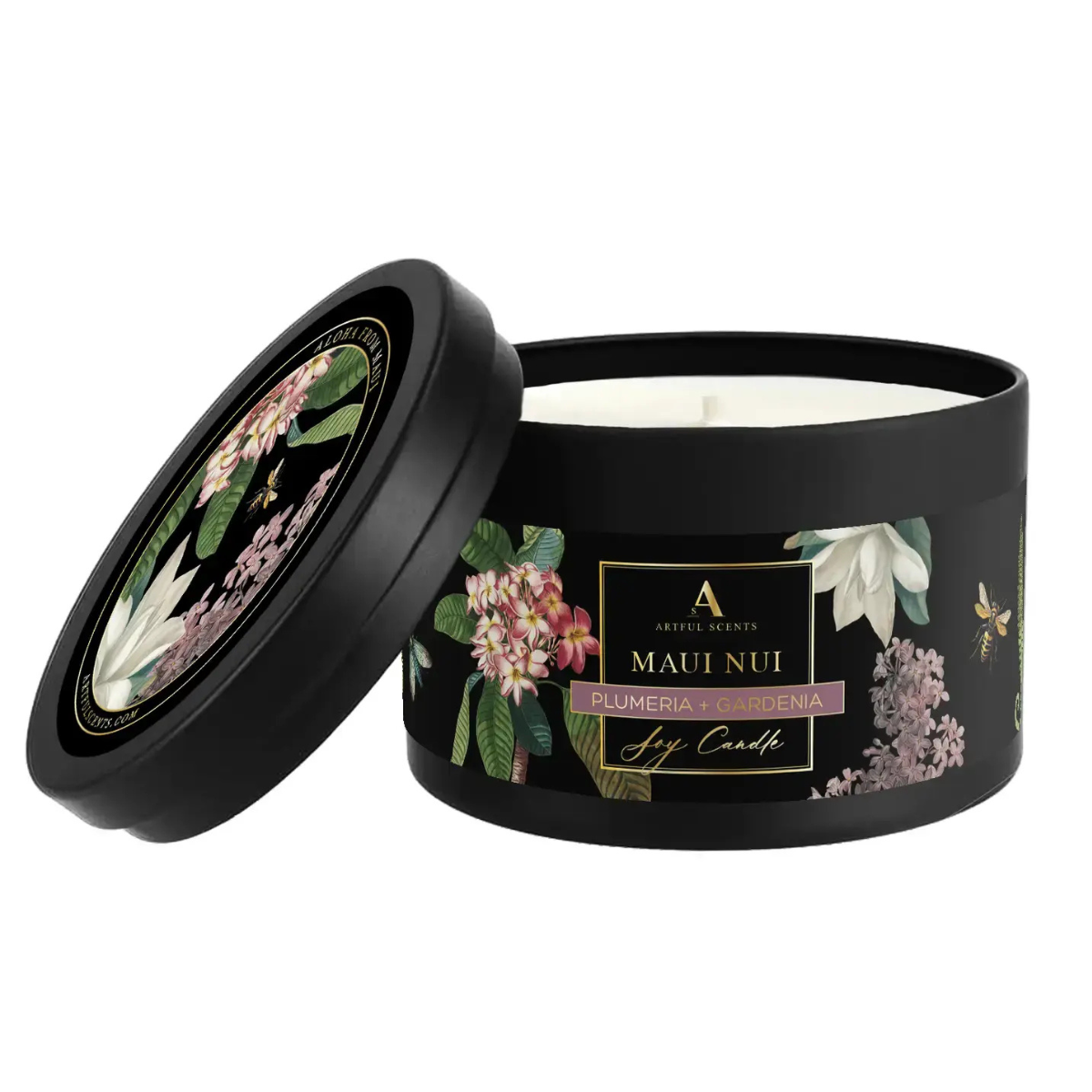 Artful Scents MAUI NUI CANDLE-PLUMERIA AND GARDENIA 80Z