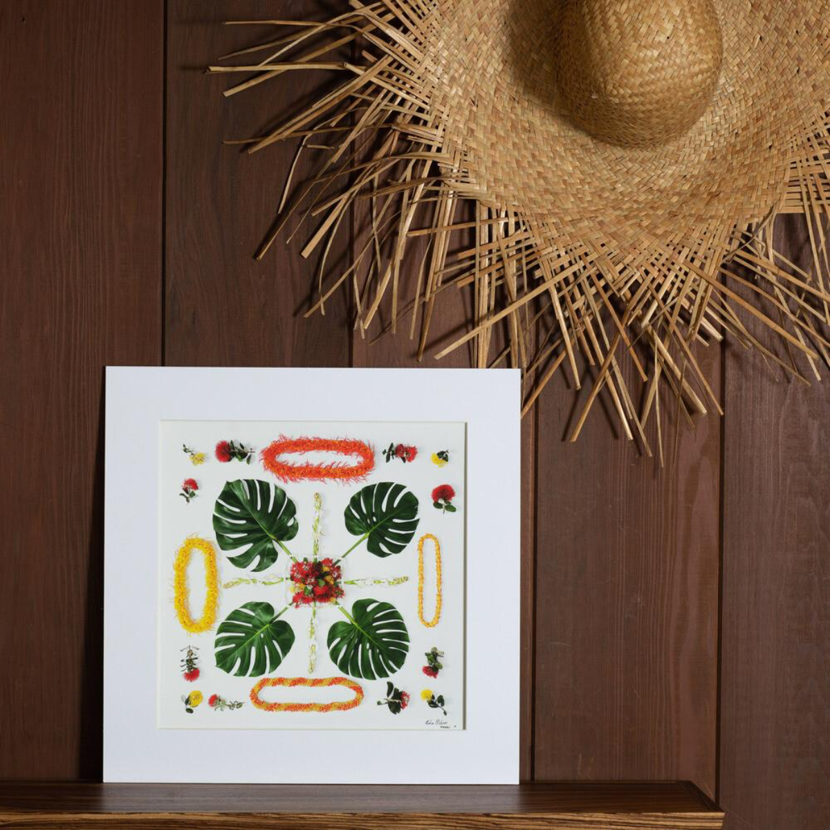 Lola Pilar O.HI.A MONSTERA, 16X16 MATTED PHOTO PRINT