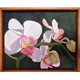 Ellen Michino Pink Orchid Spray – Original Oil Painting by Ellen Michino (8×10 Framed)