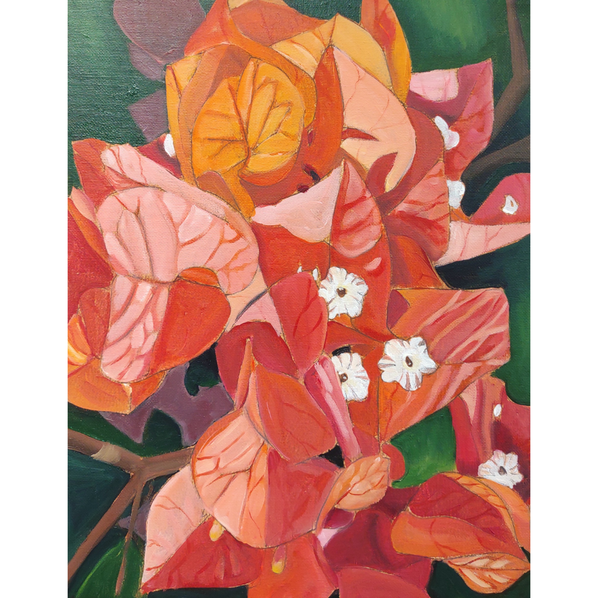 Ellen Michino BOUGAINVILLEA, 11X14  FRAMED