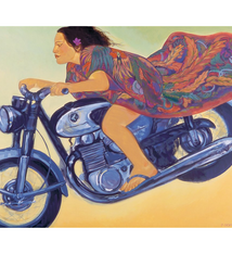 Pegge Hopper FLYING TITA, 11X14 PRINT ON PAPER WITH BACKING