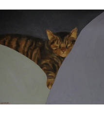 Pegge Hopper KITTY, 11X14 PRINT ON PAPER WITH BACKING