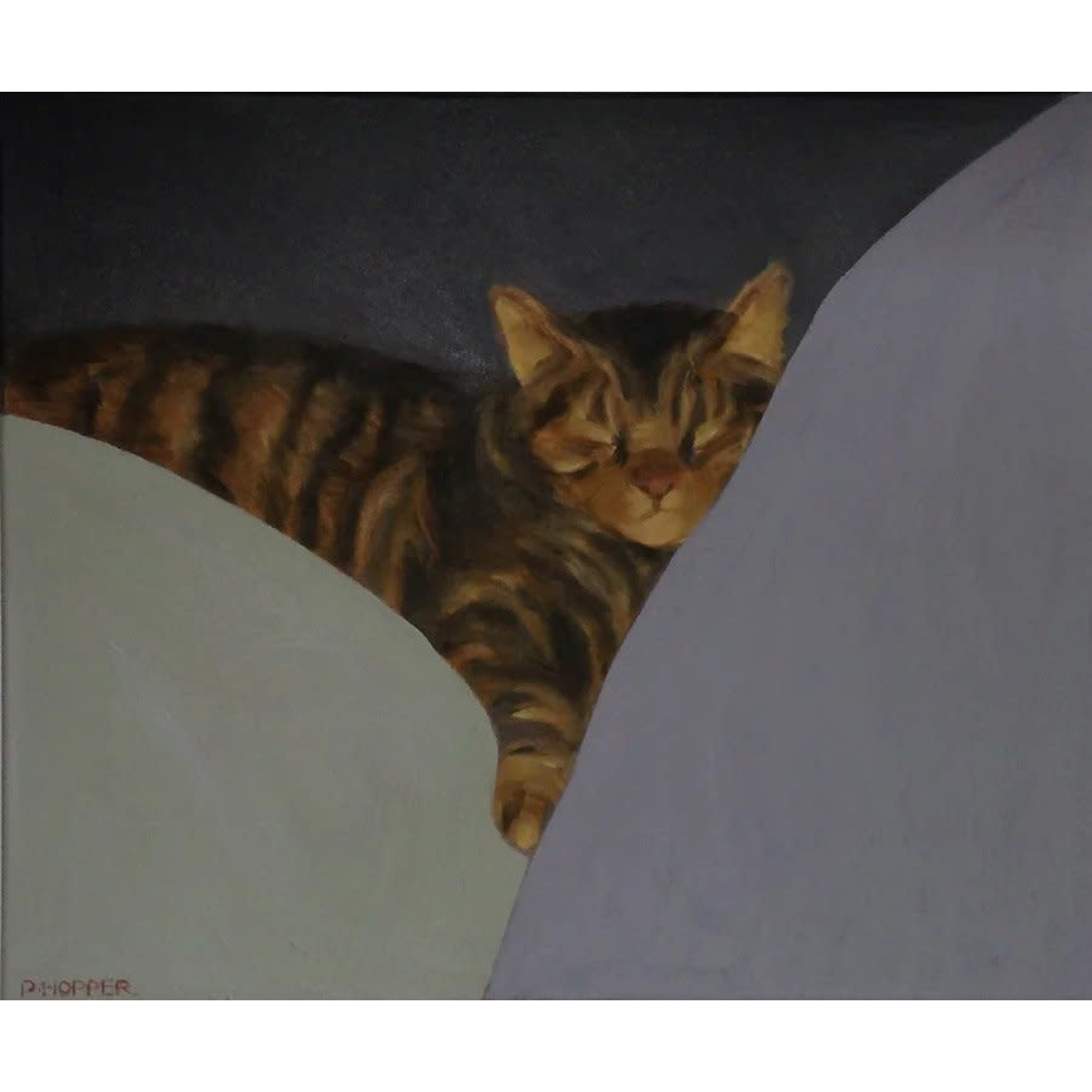 Pegge Hopper KITTY, 11X14 PRINT ON PAPER WITH BACKING
