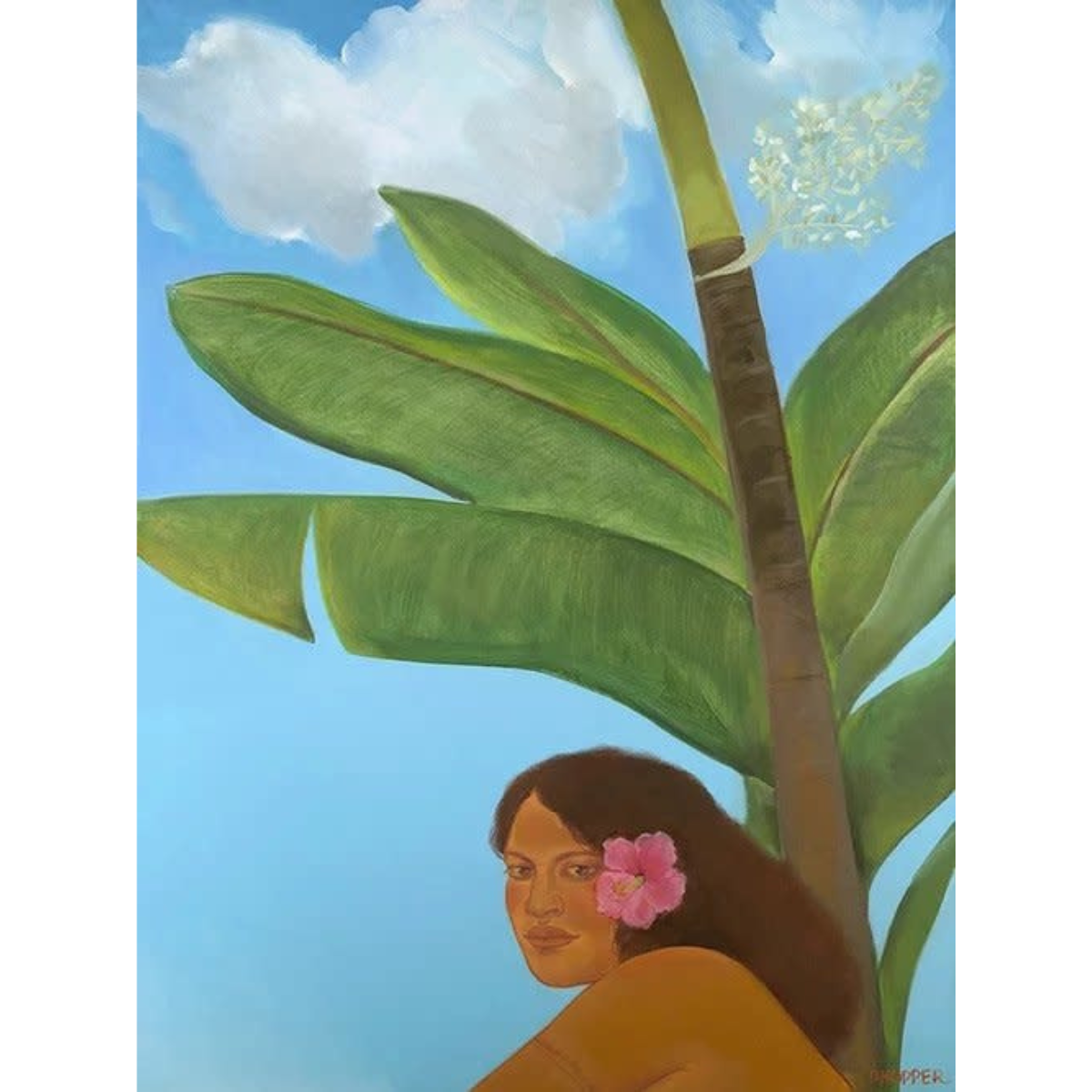 Pegge Hopper PALAMA, 11X14 PRINT ON PAPER WITH BACKING