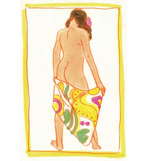 Pegge Hopper SUMMER '79 (TOWEL), 11X14 PRINT ON PAPER WITH BACKING