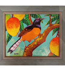 Gary Kato White-rumped Shama – Original Acrylic Painting by Gary Kato (8×10)