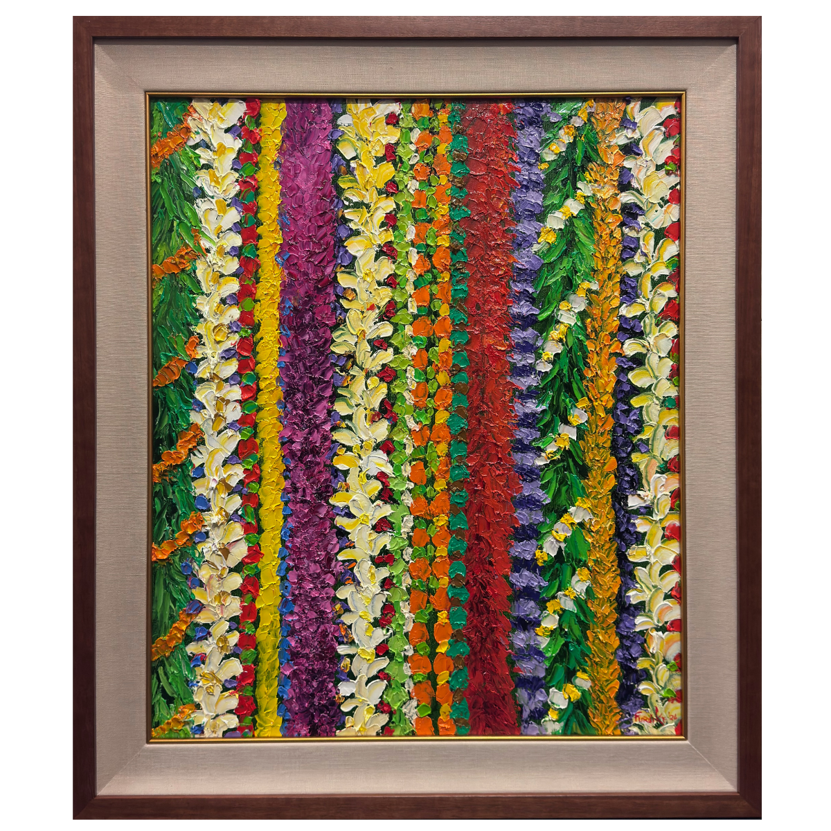 Ed Furuike Aloha Mai! – Original Palette Knife Oil Painting by Ed Furuike (20×24)