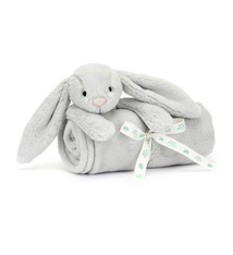 Jellycat BASHFUL SILVER GREY BUNNY BLANKIE