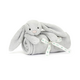 Jellycat BASHFUL SILVER GREY BUNNY BLANKIE