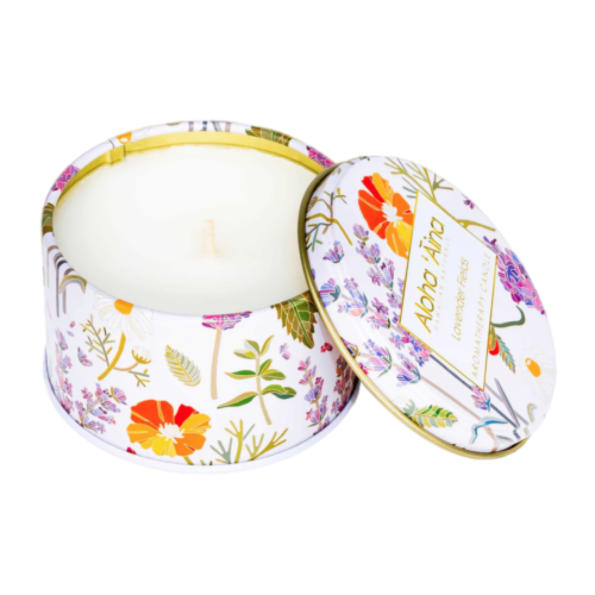 Maui Soap Company LAVENDLavender Fields Candle – Aromatherapy Essential Oil Candle by Maui Soap Co.ER FIELDS CANDLE TIN