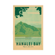 Nick Kuchar Hanalei Bay Kauai 12×18 Retro Travel Print by Nick Kuchar