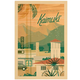Nick Kuchar Kaimuki Oahu 12×18 Retro Travel Print by Nick Kuchar