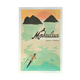Nick Kuchar Mokulua Islands 12×18 Retro Travel Print by Nick Kuchar