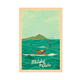 Nick Kuchar 12X18 RETRO TRAVEL PRINT: MOLOKAI TO OAHU