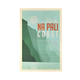 Nick Kuchar 12X18 RETRO TRAVEL PRINT: NA PALI COAST, KAUAI
