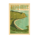 Nick Kuchar 12X18 RETRO TRAVEL PRINT: WAIPIO VALLEY BIG ISLAND