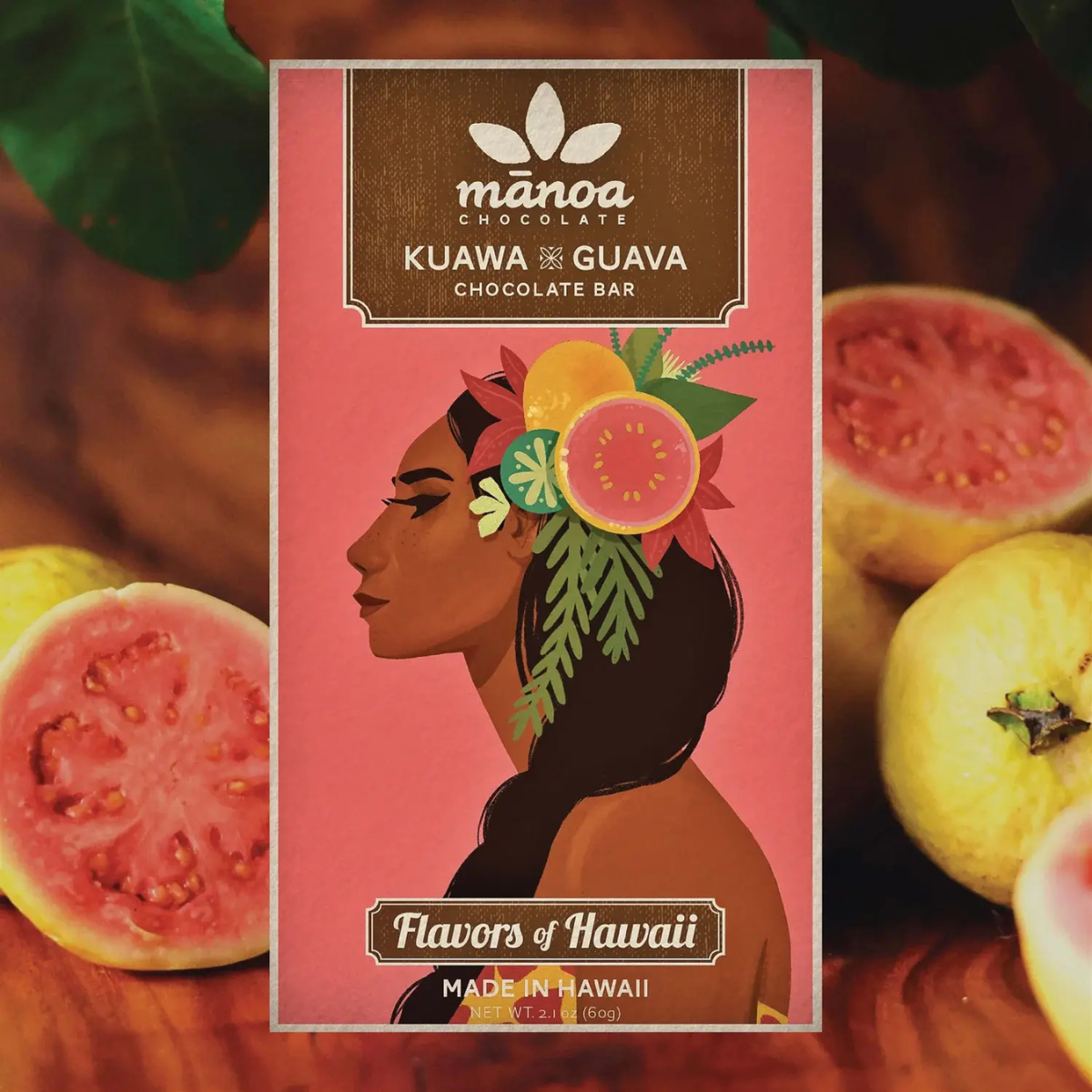 Manoa Chocolate Guava  Chocolate Bar