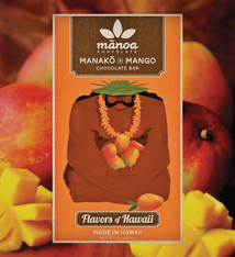 Manoa Chocolate Mango 70% Dark Chocolate Bar