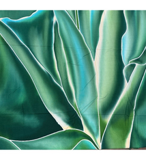 Angela Tisseraud BANANA LEAF TURQUOISE: HAND PAINTED PAREO