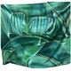 Angela Tisseraud Banana Leaf Turquoise Handpainted Pareo by Angela Tisseraud