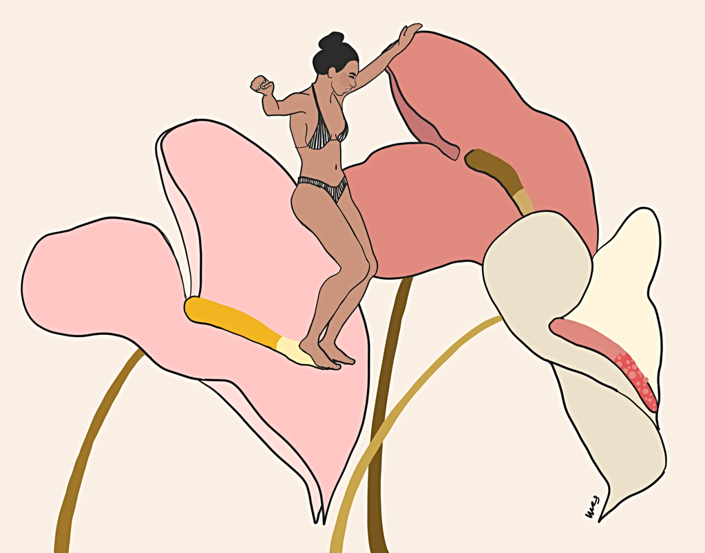 Margie Rice Sliding In Like 8×10 Matted Art Print by Margie Rice