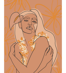 Margie Rice Self-Love 8×10 Matted Art Print by Margie Rice