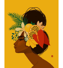 Punky Aloha Lilikoi 8×10 Matted Art Print by Punky Aloha