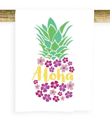 Potluck Press ALOHA PLUMERIA TEA TOWEL