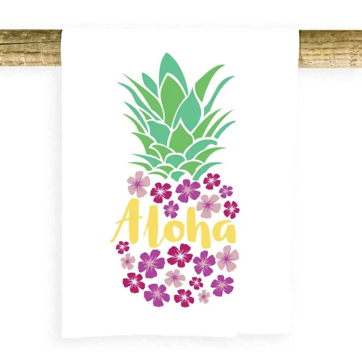 Potluck Press ALOHA PLUMERIA TEA TOWEL