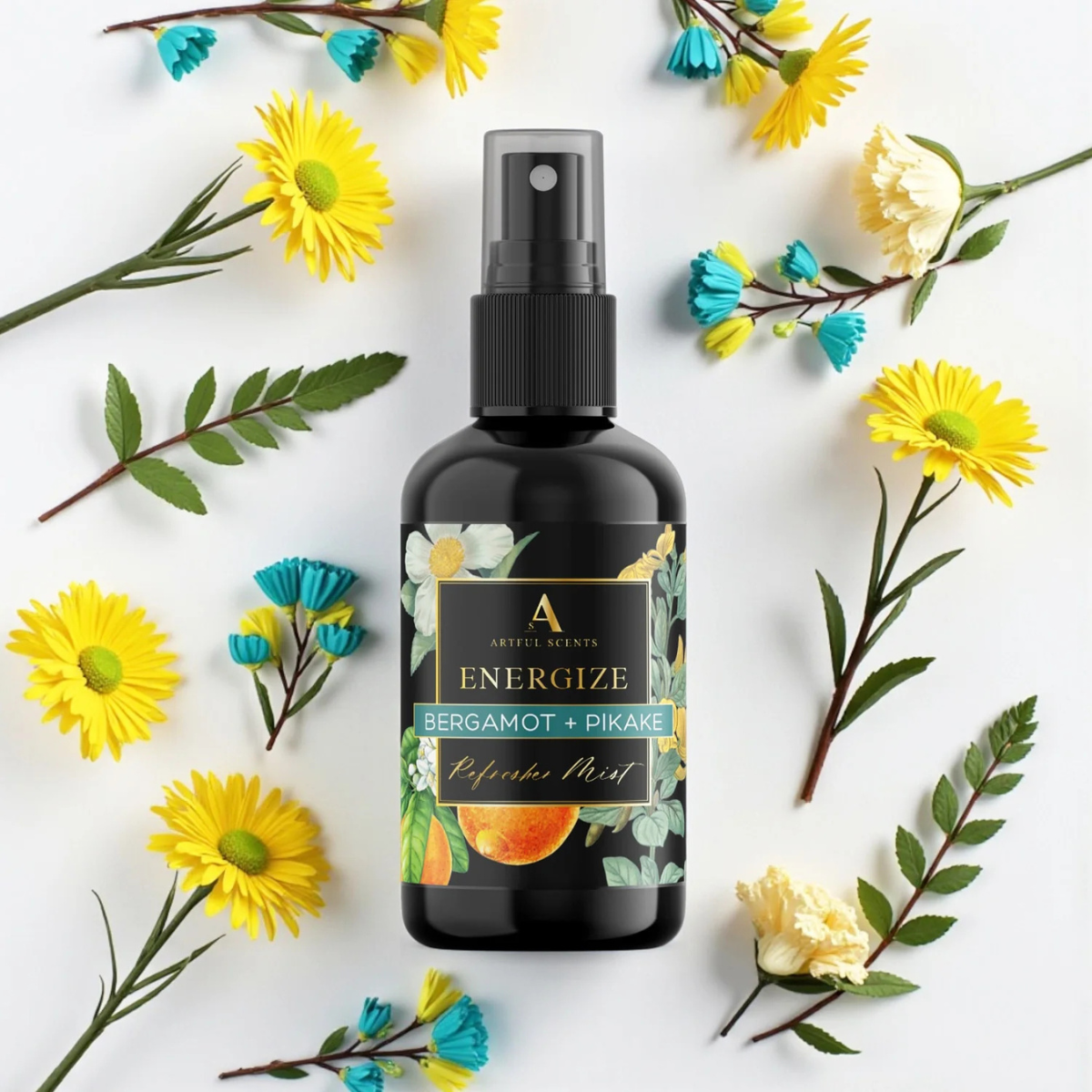 Artful Scents REFRESHER MIST-ENERGIZE BERGAMOT AND PIKAKE