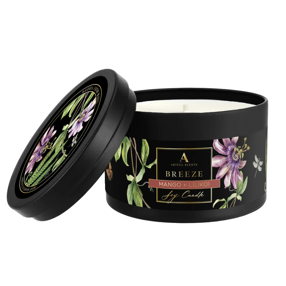 Artful Scents BREEZE CANDLE-MANGO & LILIKOI 80Z