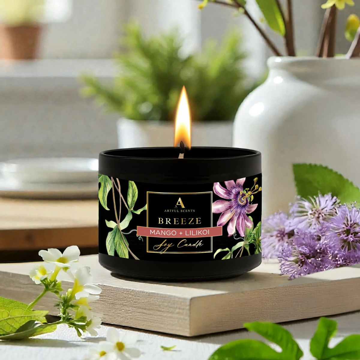 Artful Scents BREEZE CANDLE-MANGO & LILIKOI 80Z