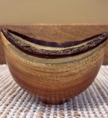 Andy Cole Hand-Turned Neem Wood Bowl Natural Edge by Andy Cole