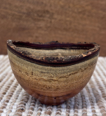 Andy Cole Hand-Turned Neem Wood Bowl Natural Edge by Andy Cole