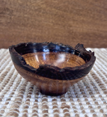 Andy Cole Hand-Turned Koa Wood Bowl Natural Edge by Andy Cole