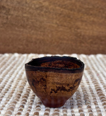 Andy Cole Hand-Turned Cuban Mahogany Bowl Natural Edge by Andy Cole