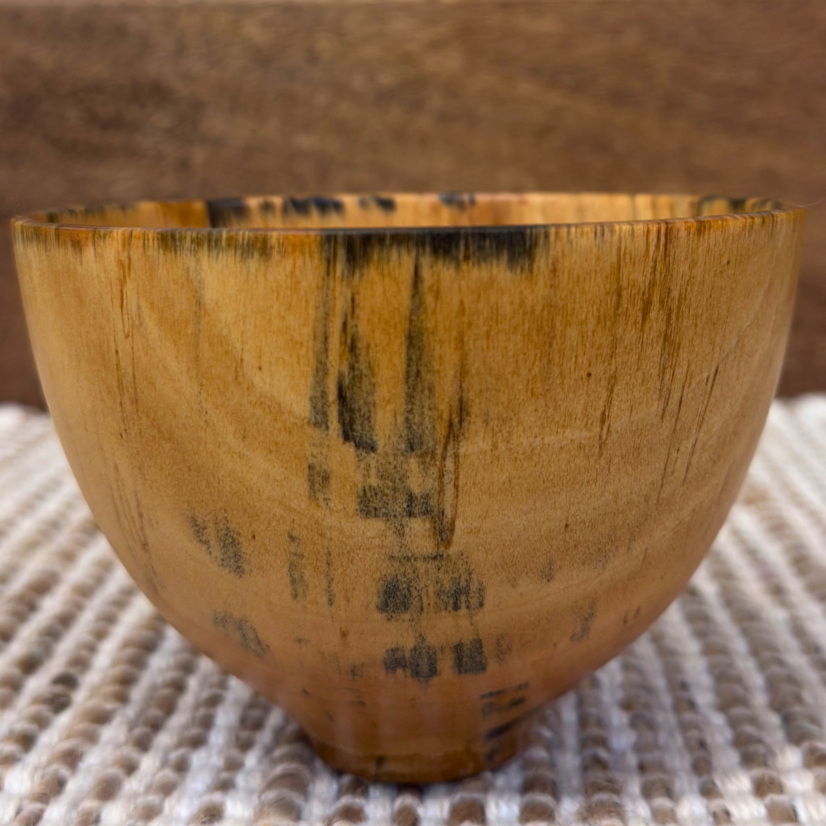 Andy Cole Hand-Turned Norfolk Pine Wood Bowl by Andy Cole