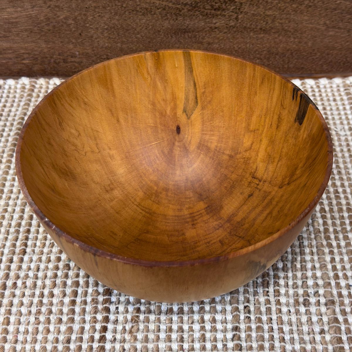 Andy Cole Hand-Turned Norfolk Pine Wood Bowl by Andy Cole