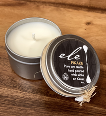 Ele Kauai SOY CANDLE 4OZ TIN: PIKAKE