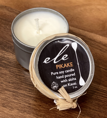 Ele Kauai SOY CANDLE 2OZ TIN: PIKAKE