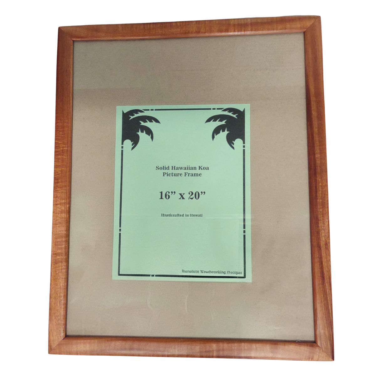 Honolulu Woodworking Designs SOLID KOA FRAME - 16X20