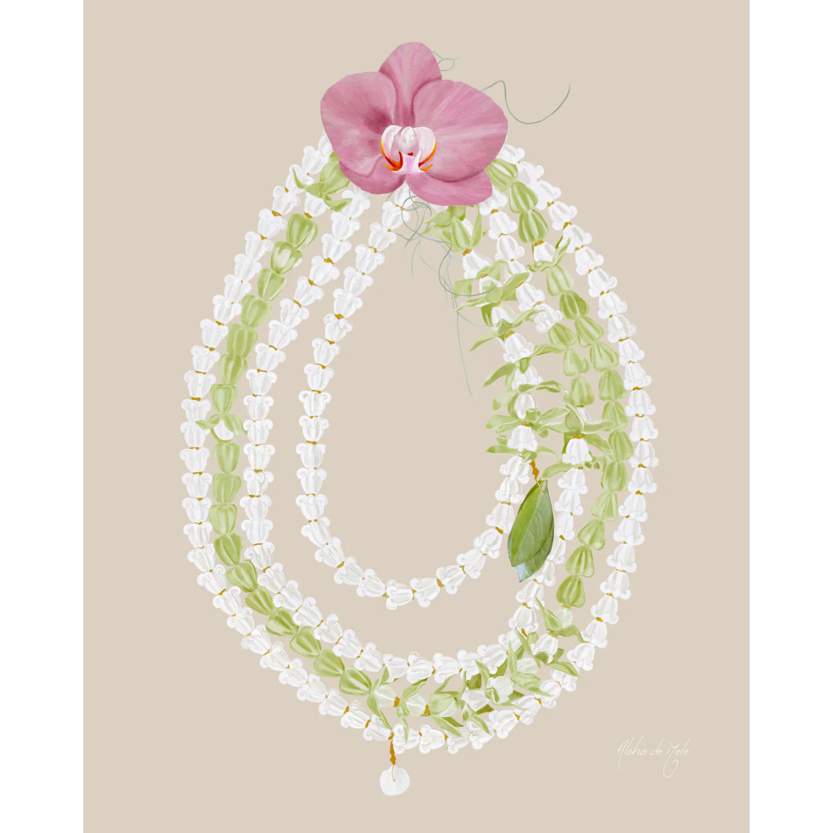 Aloha de Mele May Day ’21 11x14 Matted Print by Aloha de Mele