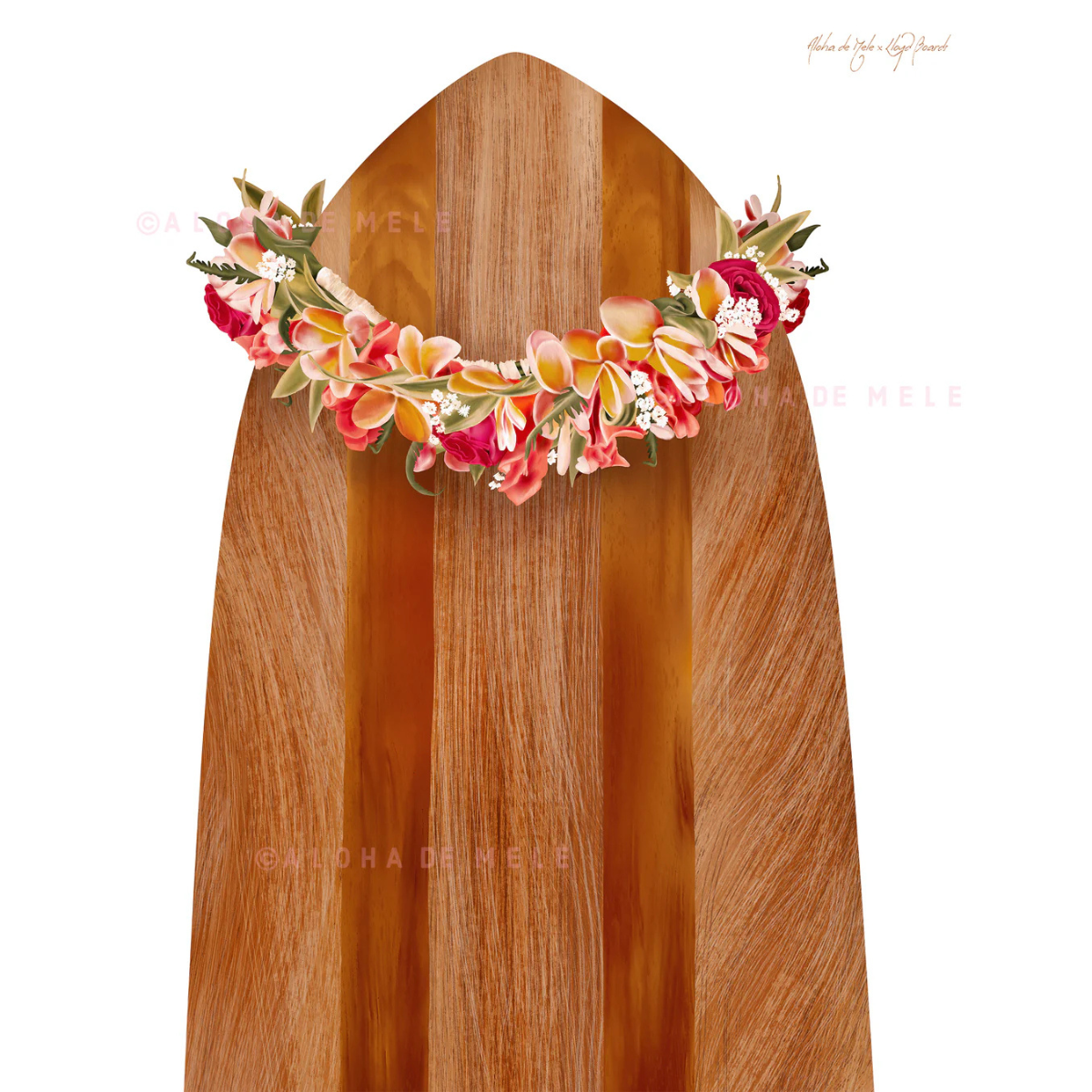 Aloha de Mele Lei Alaia 8x10 Matted Print by Aloha de Mele