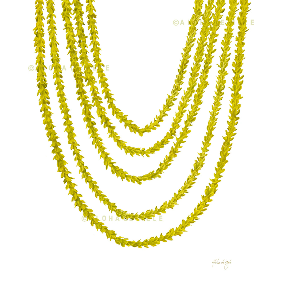 Aloha de Mele Pakalana 8x10 Matted Print by Aloha de Mele